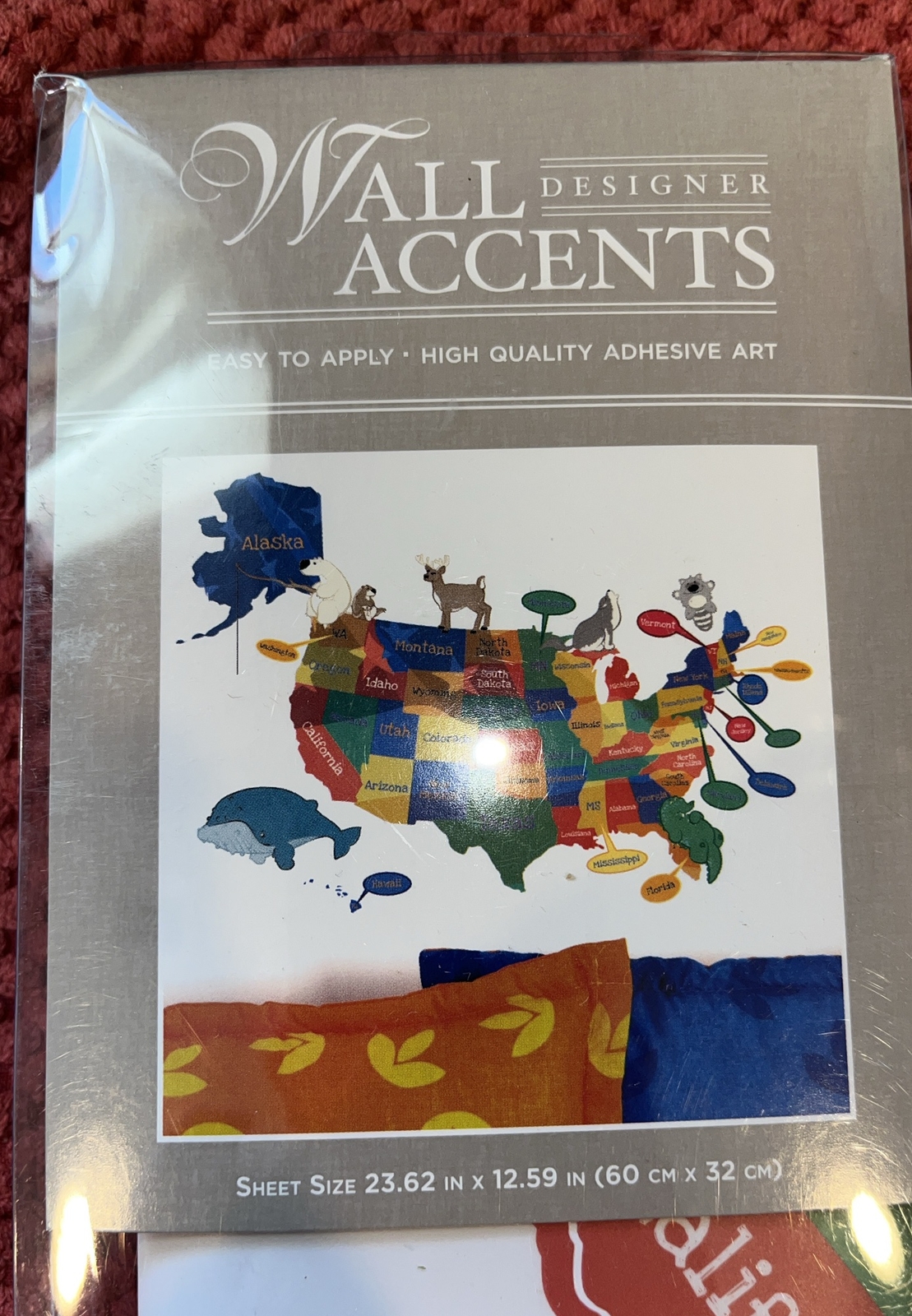 Wall Designer Accents United States Map Peel and Stick Wall Decals