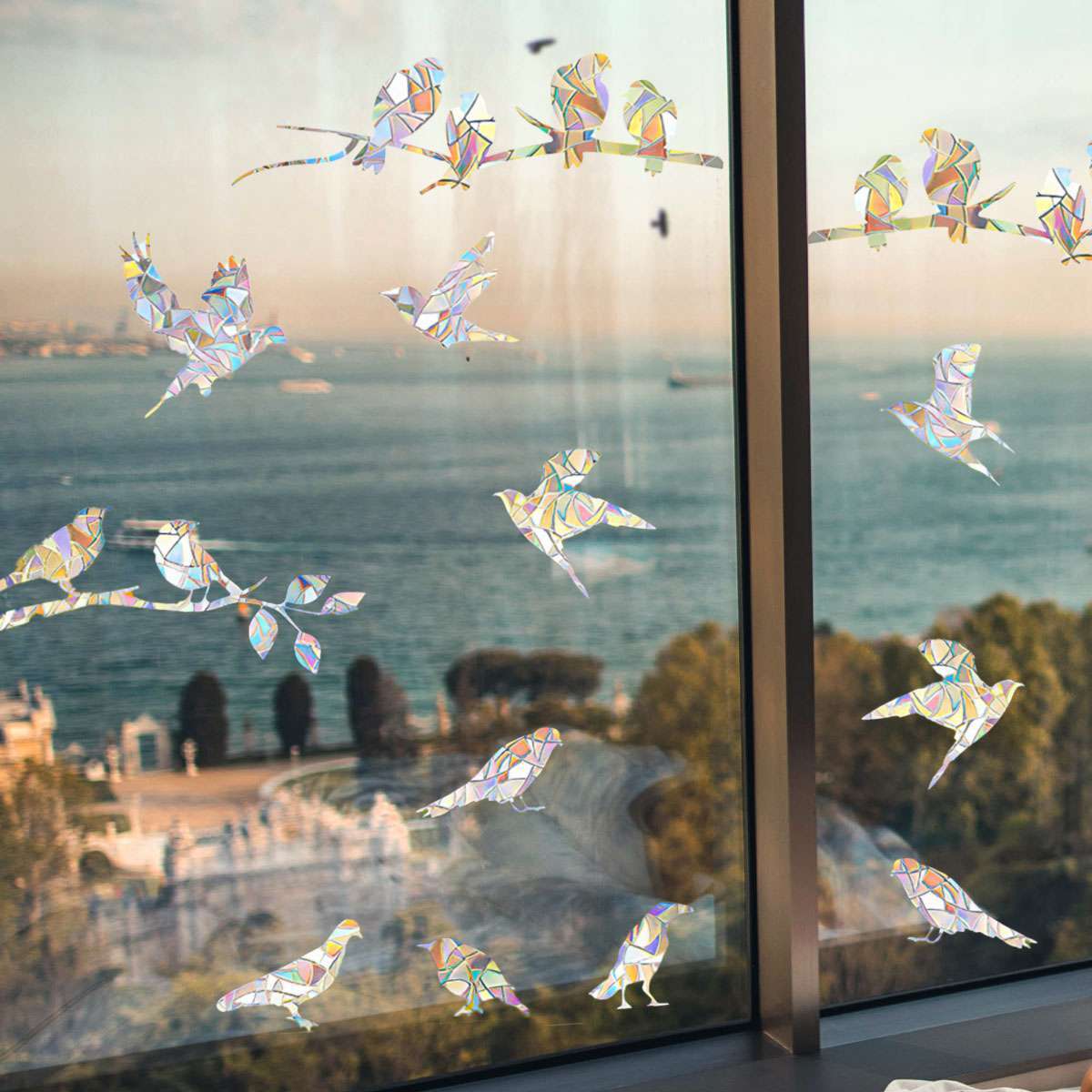 Hummingbird Static Window Clings anti Collision Window Decals for Bird Strikes