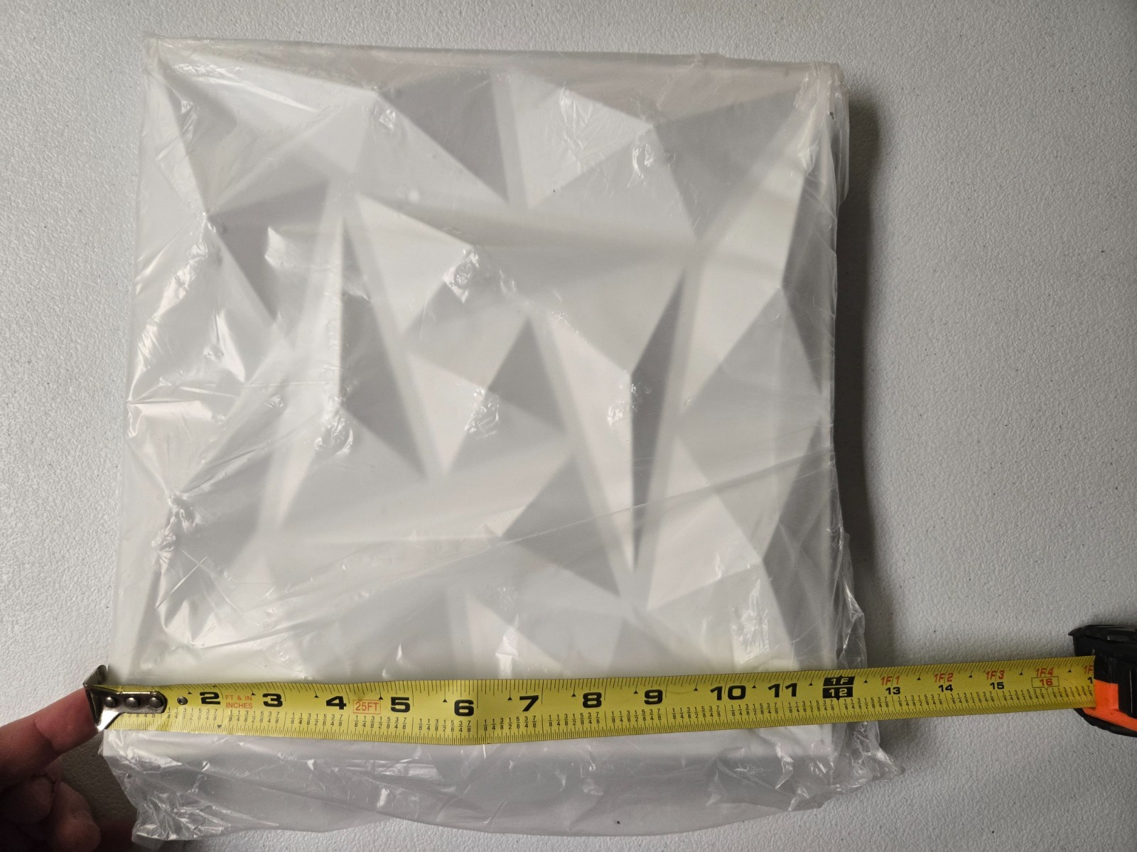 Art3d 33-Pack 3D Triangle Wall Panels for Interior Wall Background Decor – White