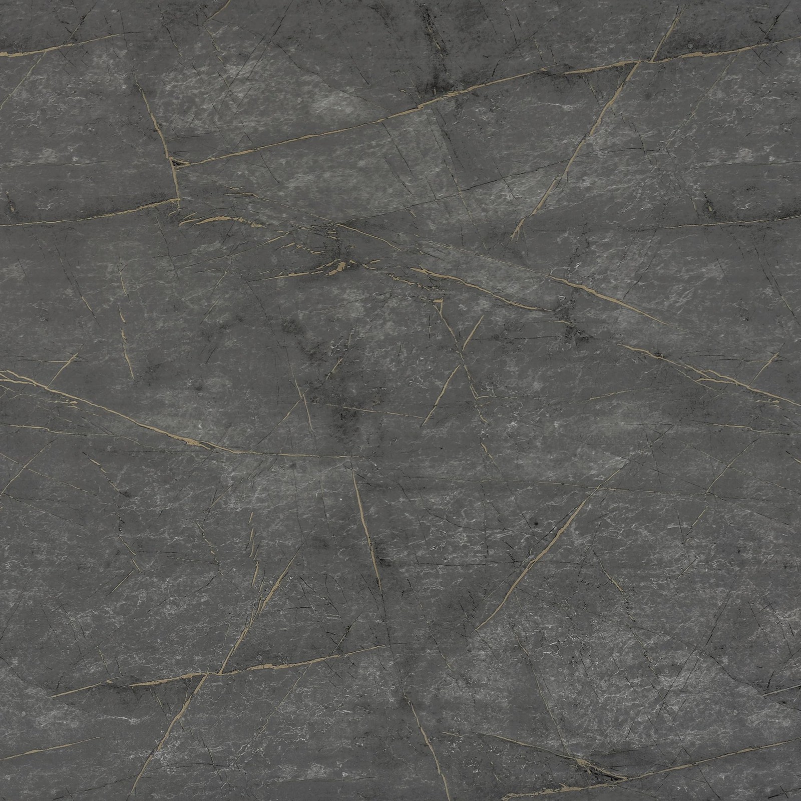 24"×197" Wide Thick Dark Grey Cyan Gold Pattern Marble Wallpaper Peel and Sti…