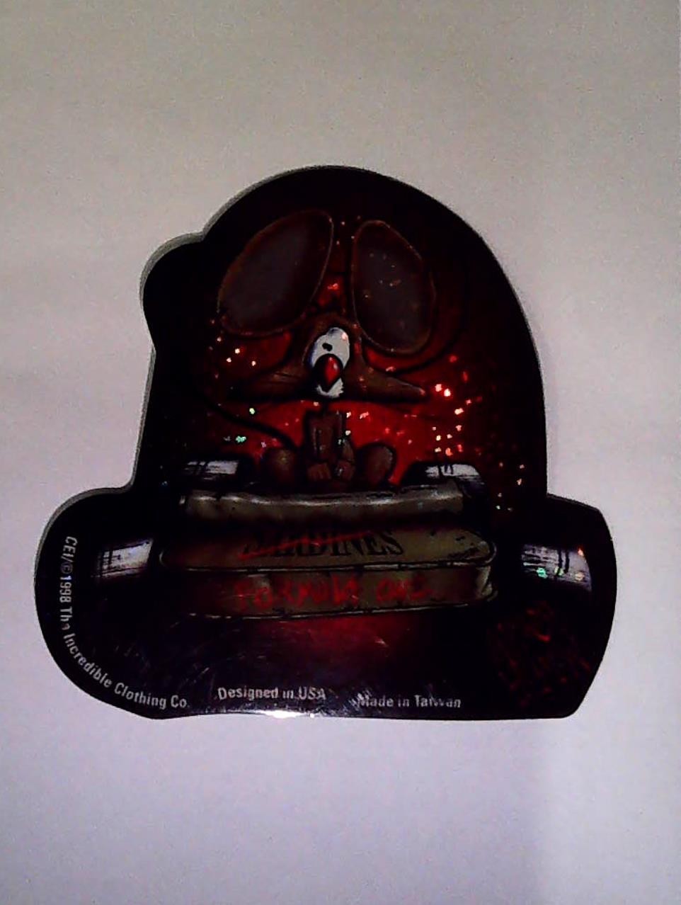 Mouse Sardines Tin Art Deco Vending Sticker Incredible Clothing Company 1998