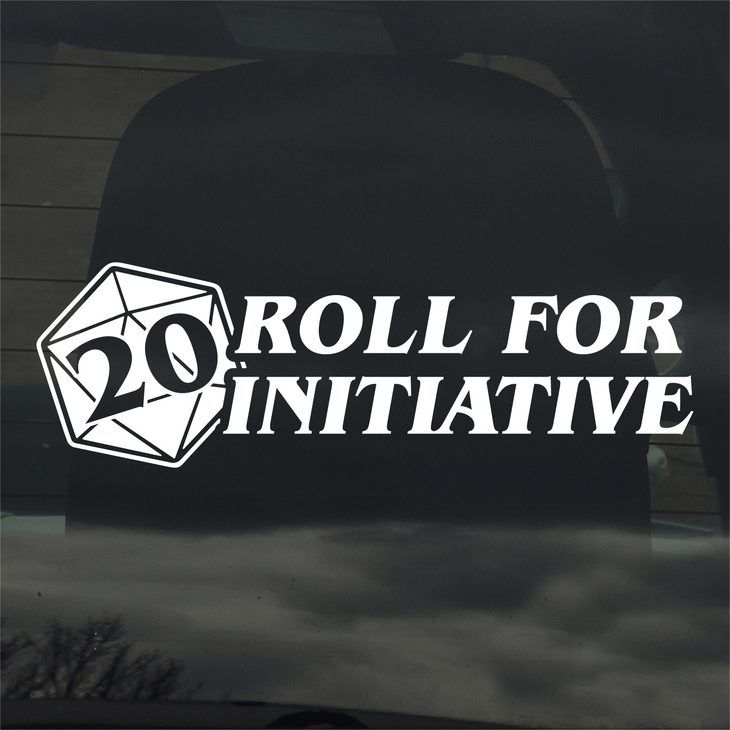 Roll For Initiative Vinyl Sticker Decal D20 RPG TTRPG D&D Gaming