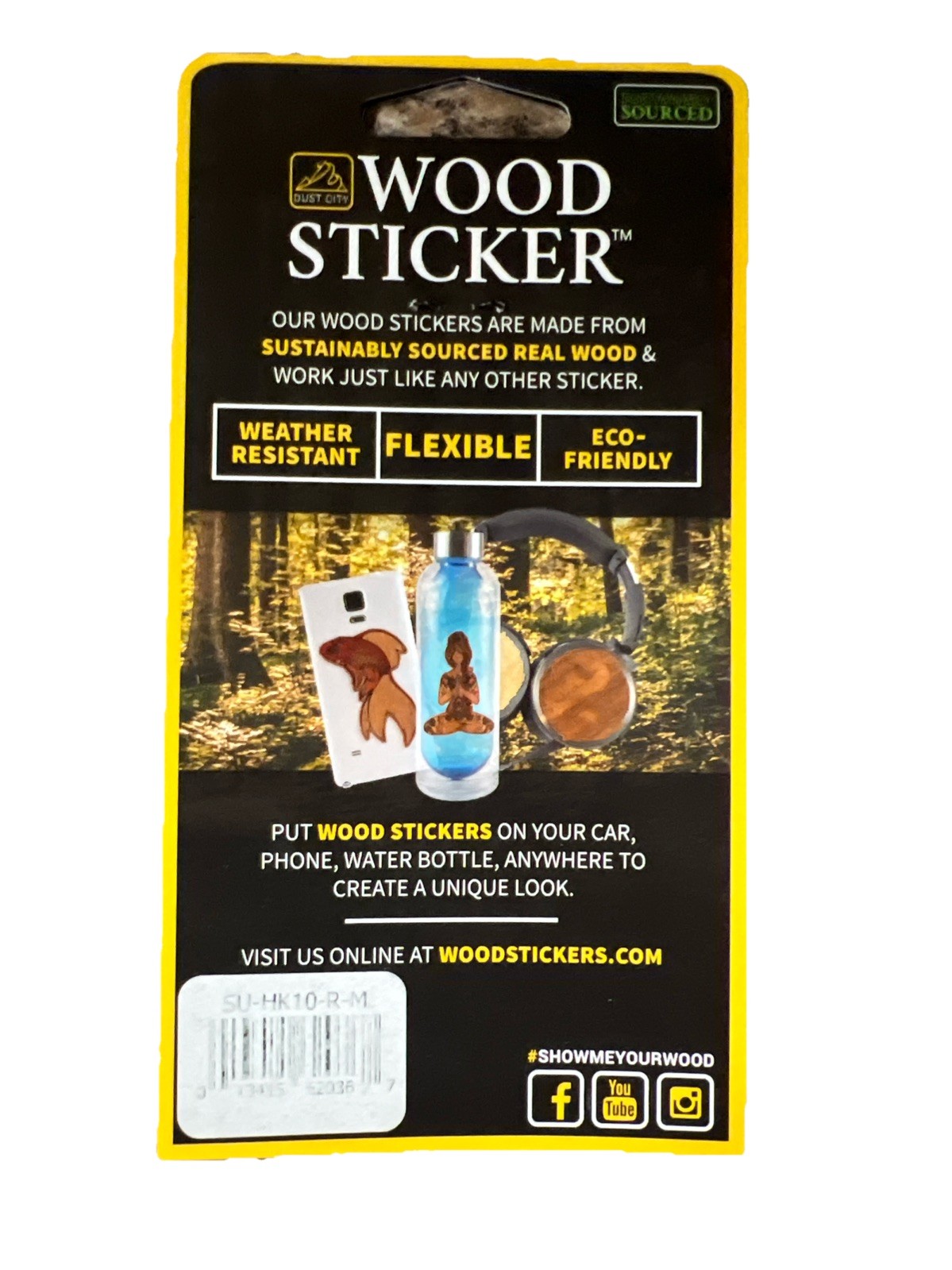 Wander Often Wonder Always WOOD Sticker Dishwasher Biodegradable Dust City NEW