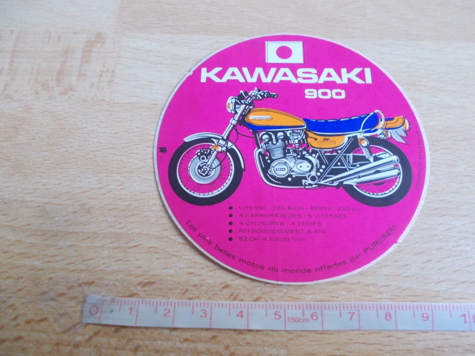 Sticker Vintage Kawasaki 900 – By Purcrem