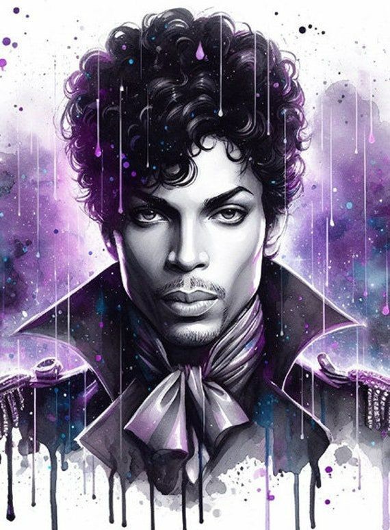 Prince Purple Rain Sticker Decal Laptop Wall Mirror Tumblr Locker