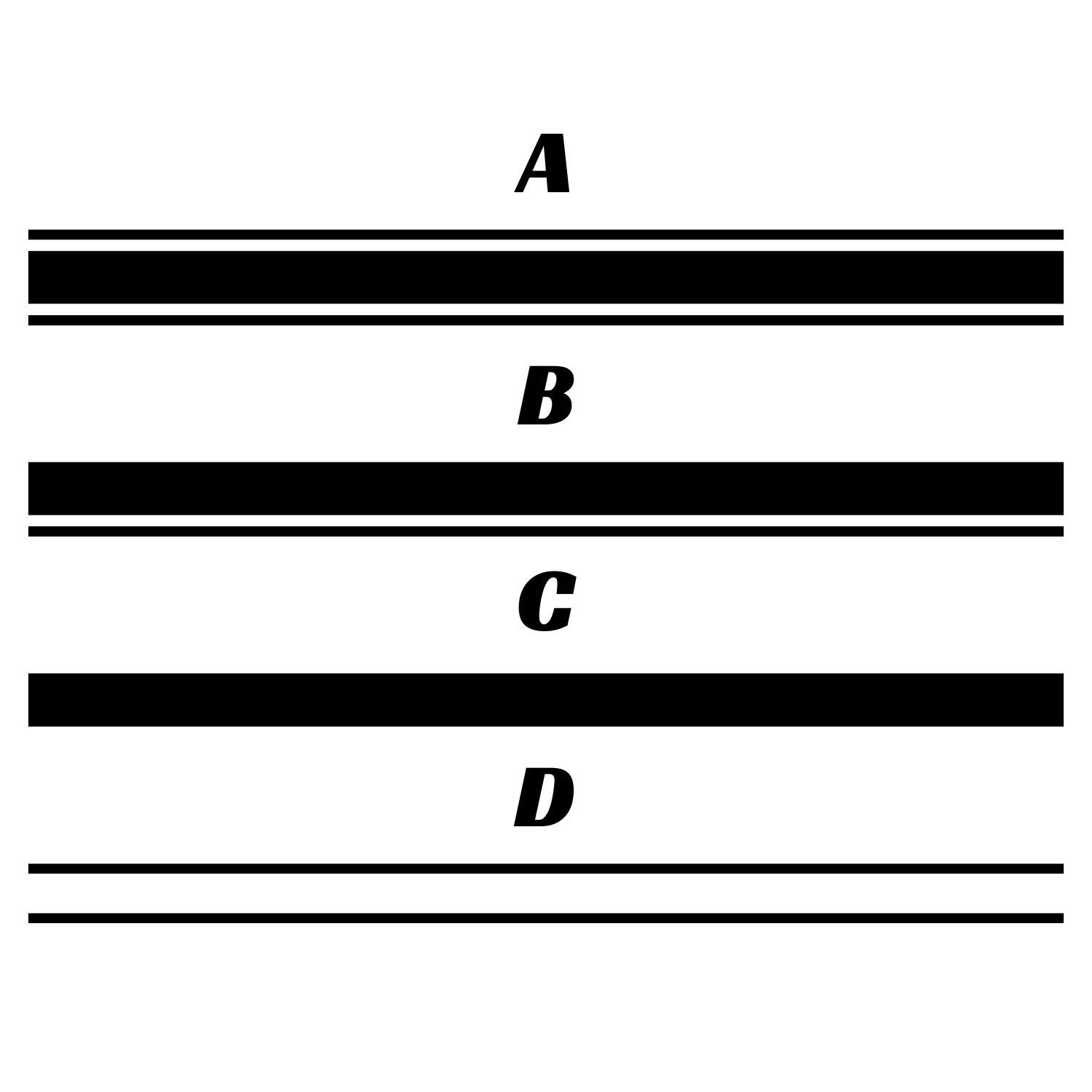 Compatible With Universal 3" Roof Stripe Kit | Premium Vinyl Racing Stripes
