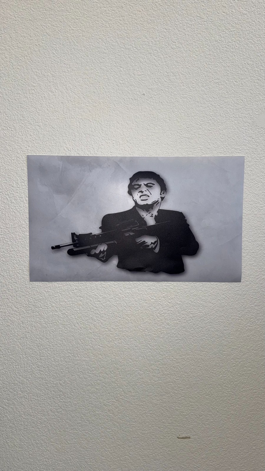 25" Tony Montana Scarface Wall Sticker Decal – Iconic Movie Art – Easy Peel & S