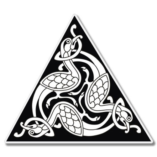 Celtic Triangle Design Birds Car Laptop Phone Vinyl Sticker – SELECT SIZE