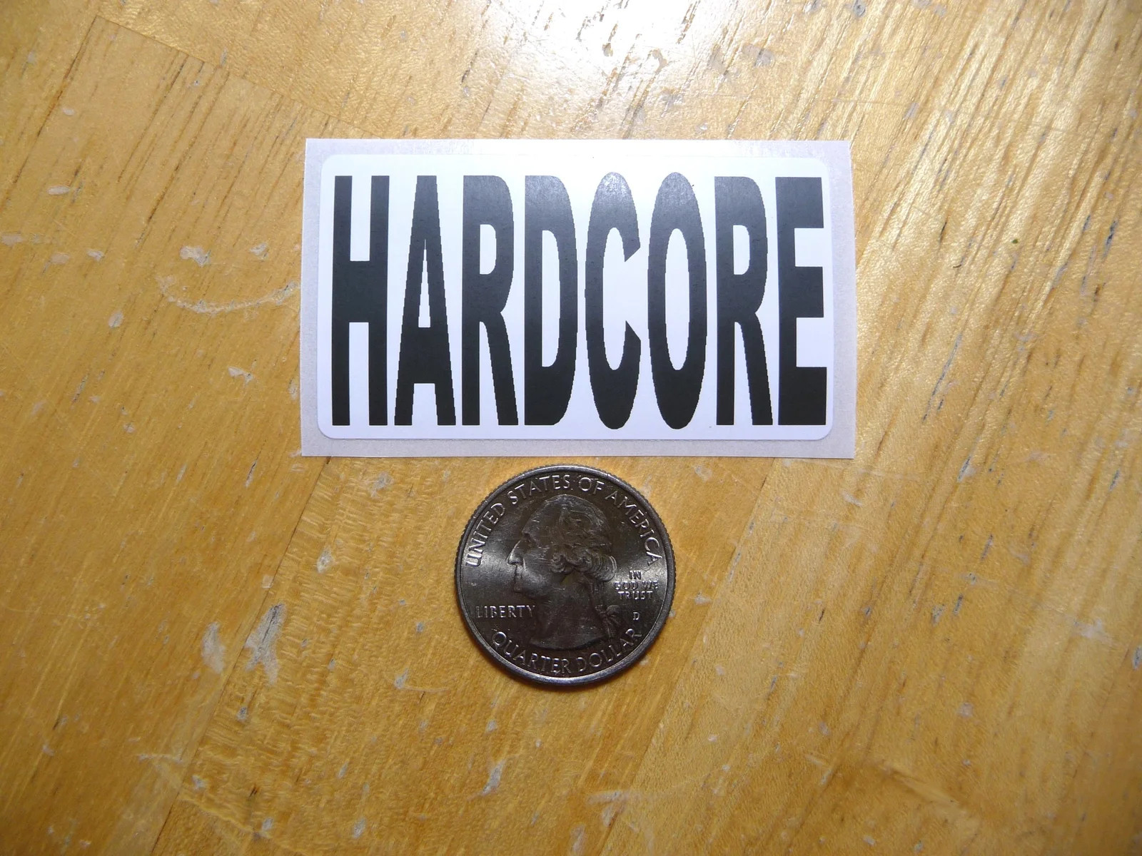 HARDCORE STICKER DECAL 1 – 50 BULK PACK FUNNY EXERCISE DEDICATED