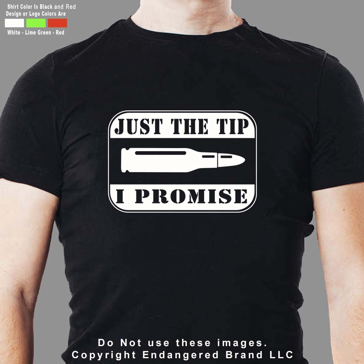 Military Just The Tip Promise Rectangle Bullet Sniper Army Marine Decal Sticker