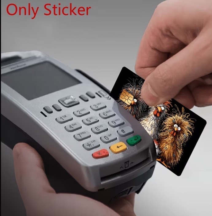Chicken Family Credit Card Debit Card Skin Funny Decal Wrap Sticker Decal