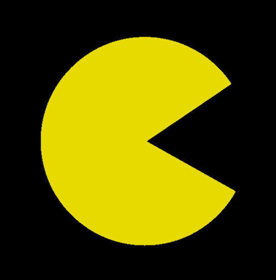PAC MAN GHOST, SET OF FIVE, DOTS INCLUDED Decal Sticker for Car, Laptop