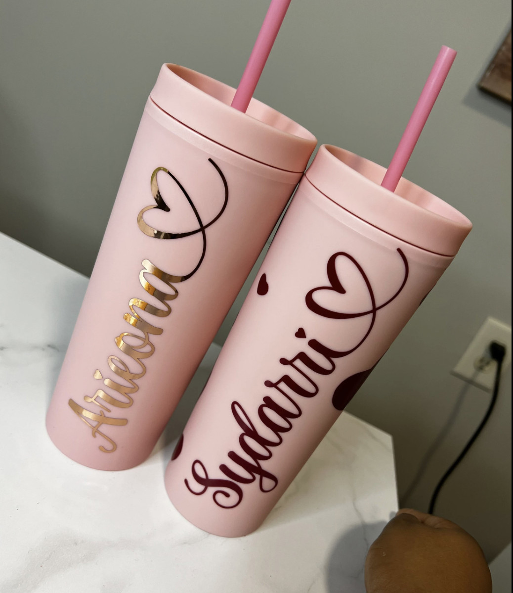 Custom Personalized Vinyl Lettering Name Decal Sticker Car Window Tumbler Flask