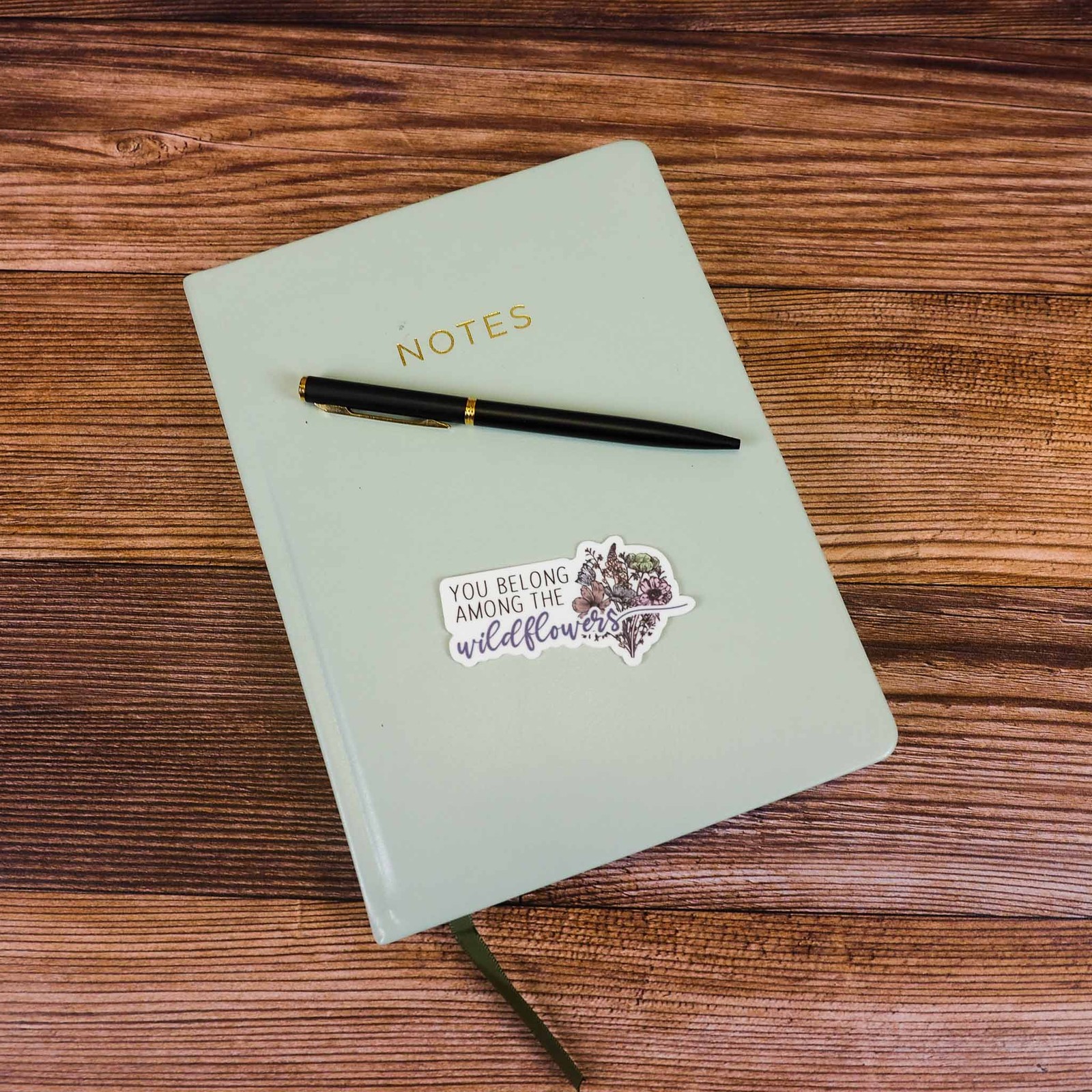 You Belong Among the Wildflowers Sticker- Cute Decal for Water Bottle & Laptop