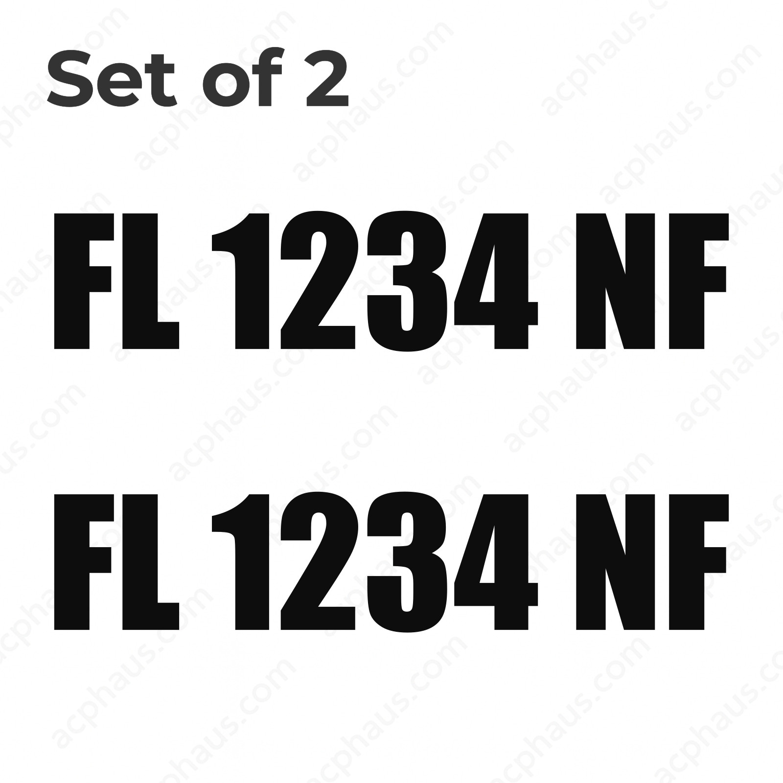 Boat Registration Numbers Decals – Custom ORACAL 751C Vinyl – Right & Left Set