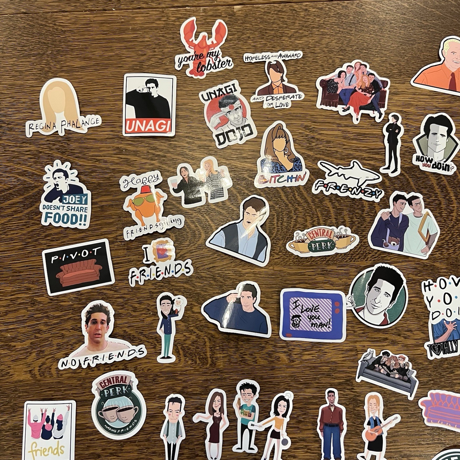 45+Pcs Friends Sticker for Adults Teens Girls Scrapbooking Water Bottles