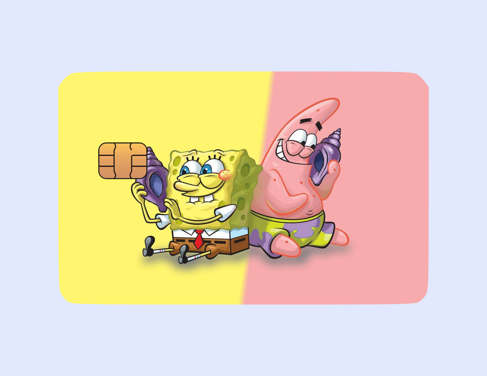 SpongeBob Themed Credit Card Skins (2 Pack) – Cartoon-Inspired Debit/Credit