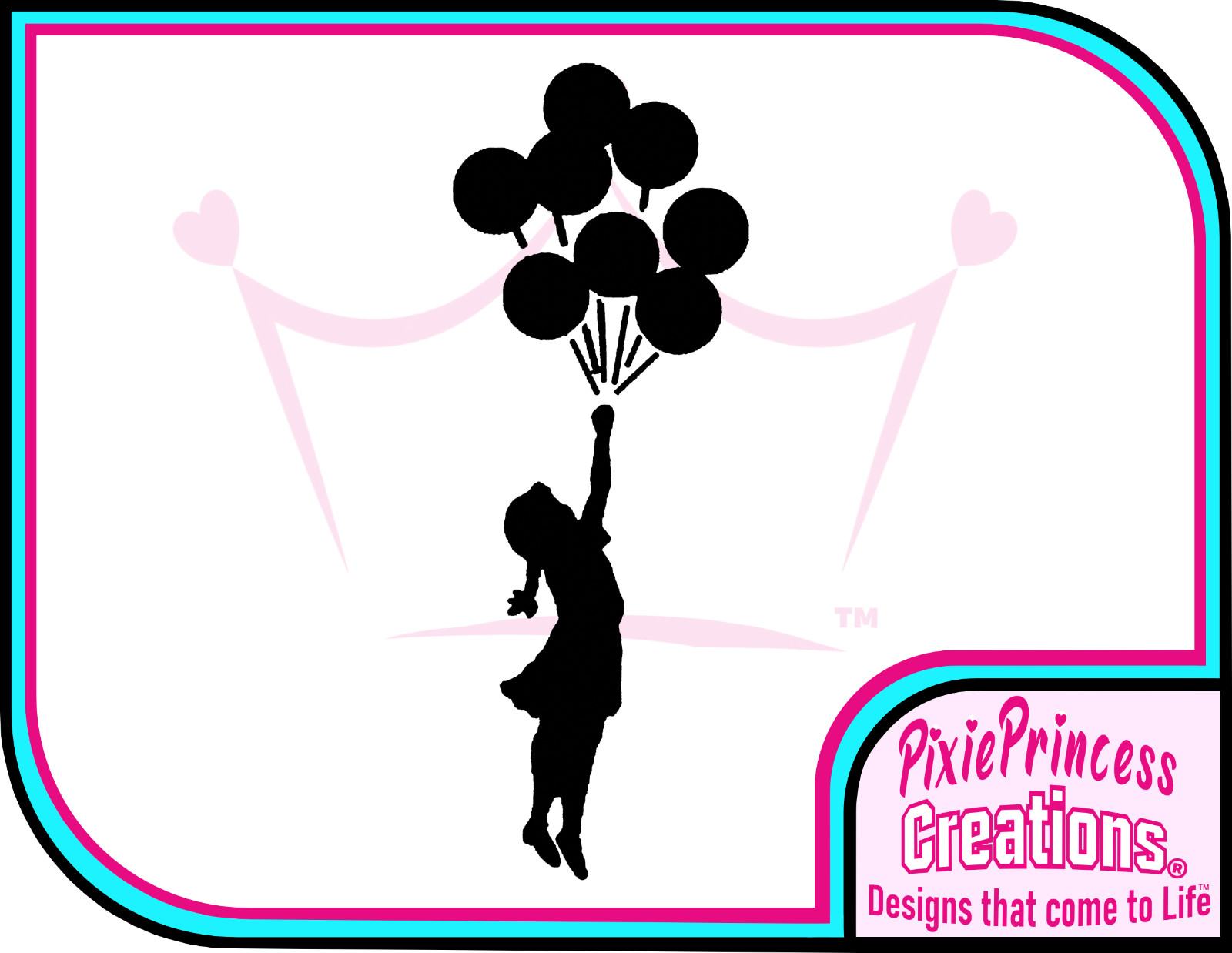 Banksy Girl Balloons C Vinyl Sticker Wall Art Poster Car Home Decor Room Decal