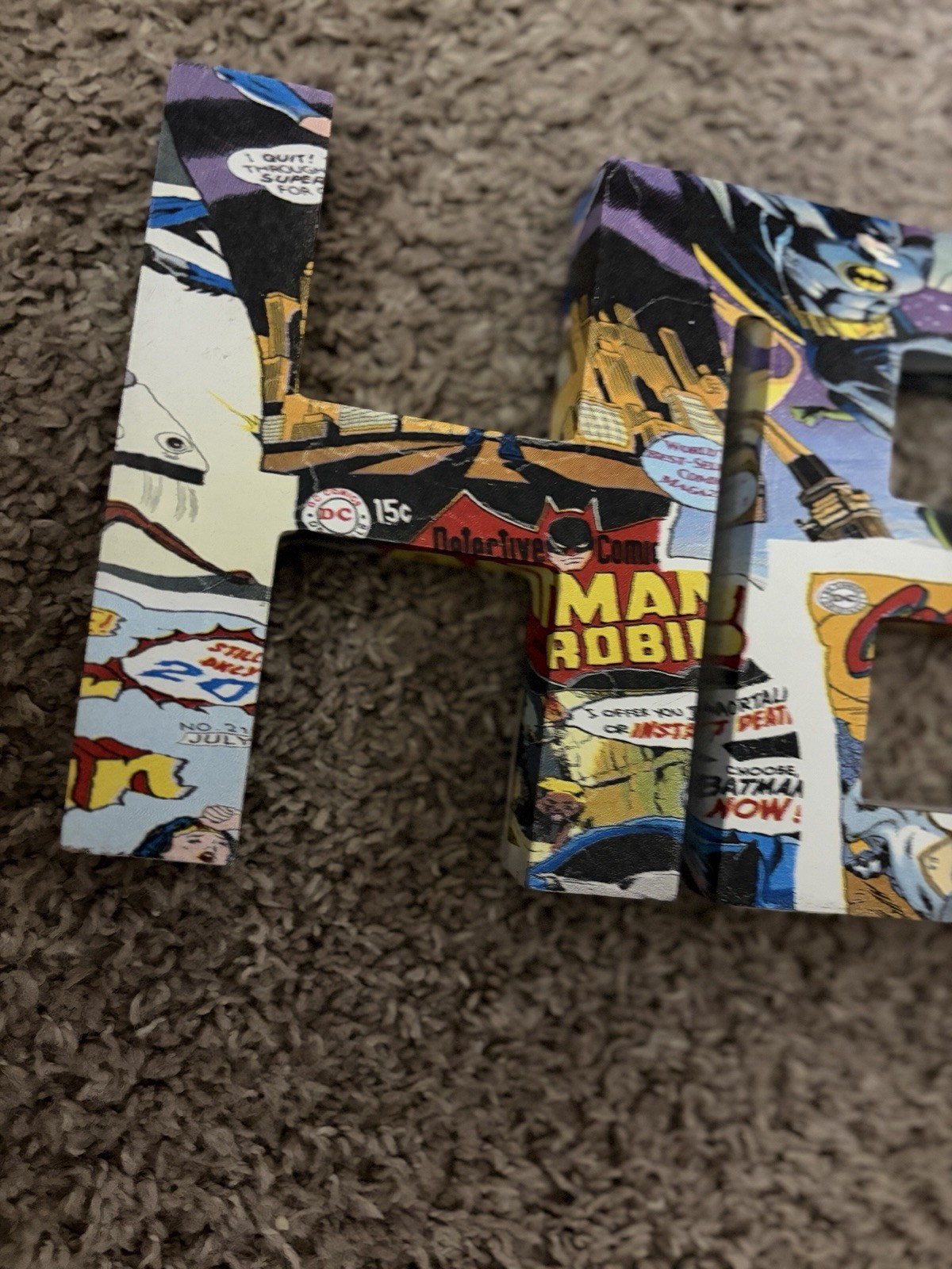 Official Dc "Comic Walls" Hero Rare Man Cave Art Movie Room Batman Superman