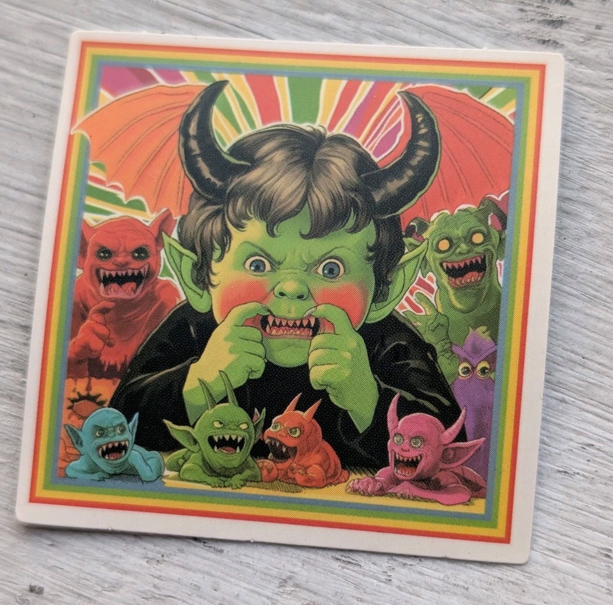 Haunted Active Spirit Creepy Vampire Monster Dracula Sticker Lot Of 2 Pcs