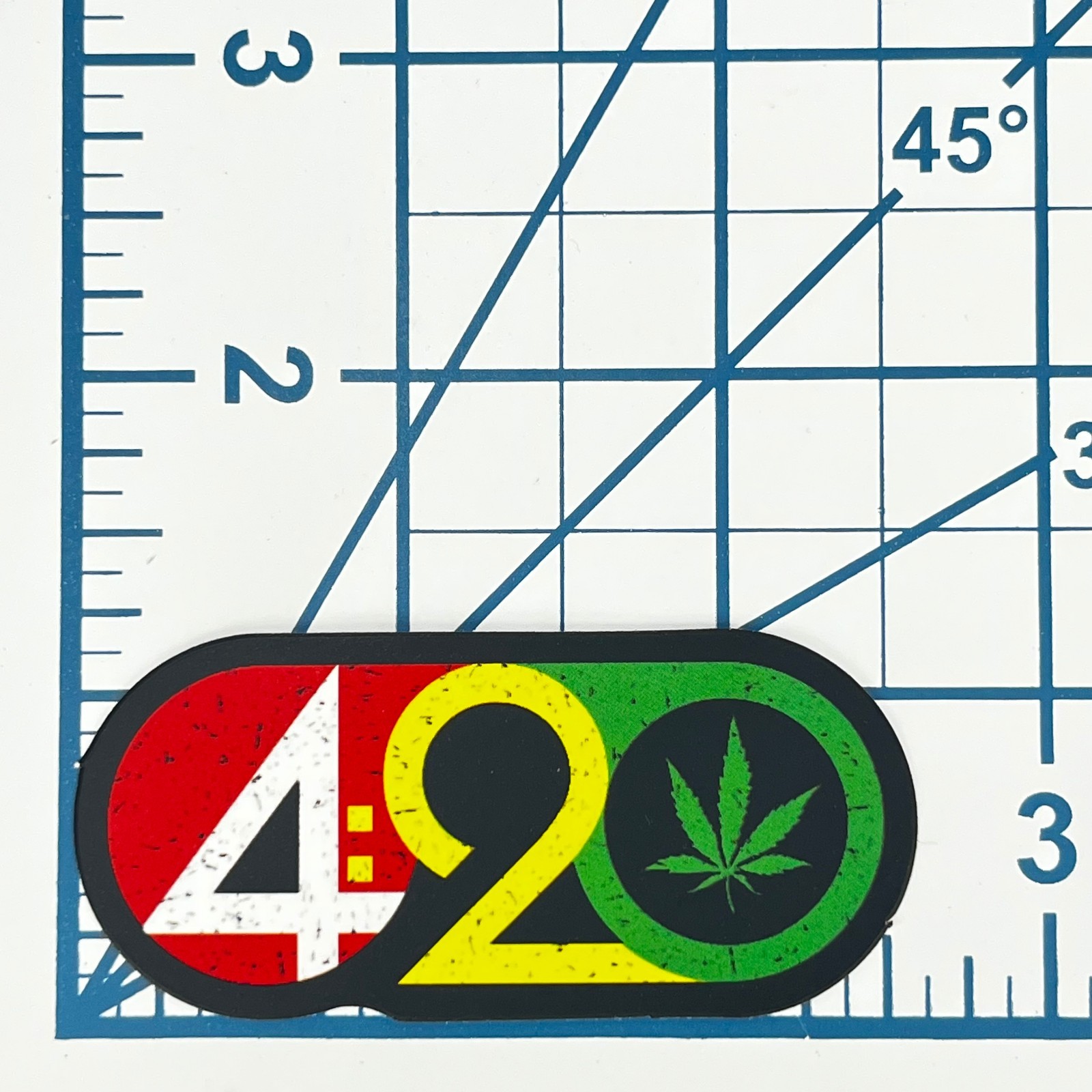 420 Rasta Emblem Vinyl Sticker Cannabis Leaf Weed Pot Stoner Gift Laptop Art