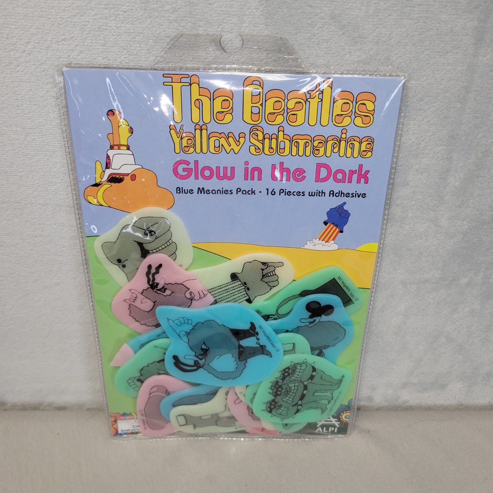 The Beatles Yellow Submarine Glow in the Dark Blue Meanies Wall Decoration 1999