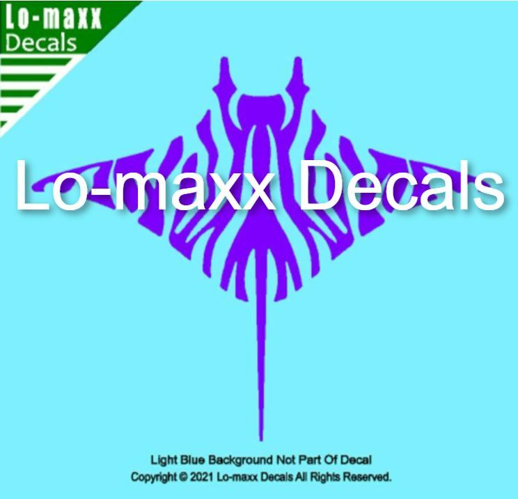 Zebra Manta Ray Ocean Sea Life Unique Art Super Quality Die Cut Vinyl Decal