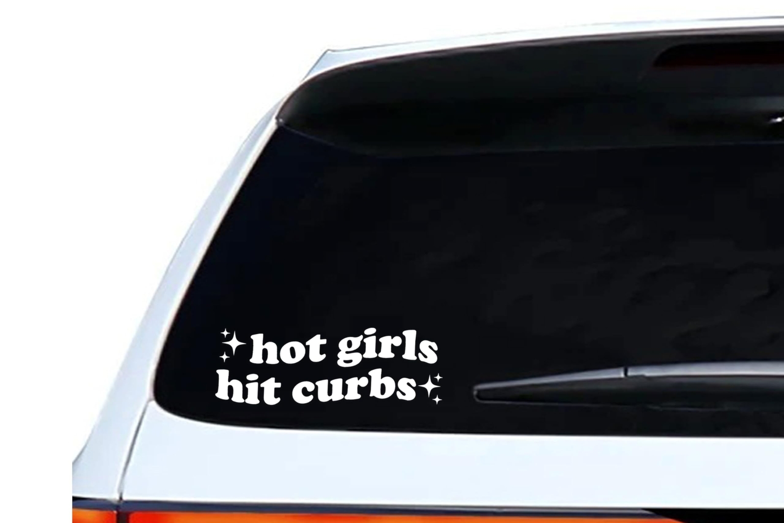 1Pcs Hot Girls Hit Curbs – Trendy Boho Chic Car Mirror Decal & Bumper Sticker…