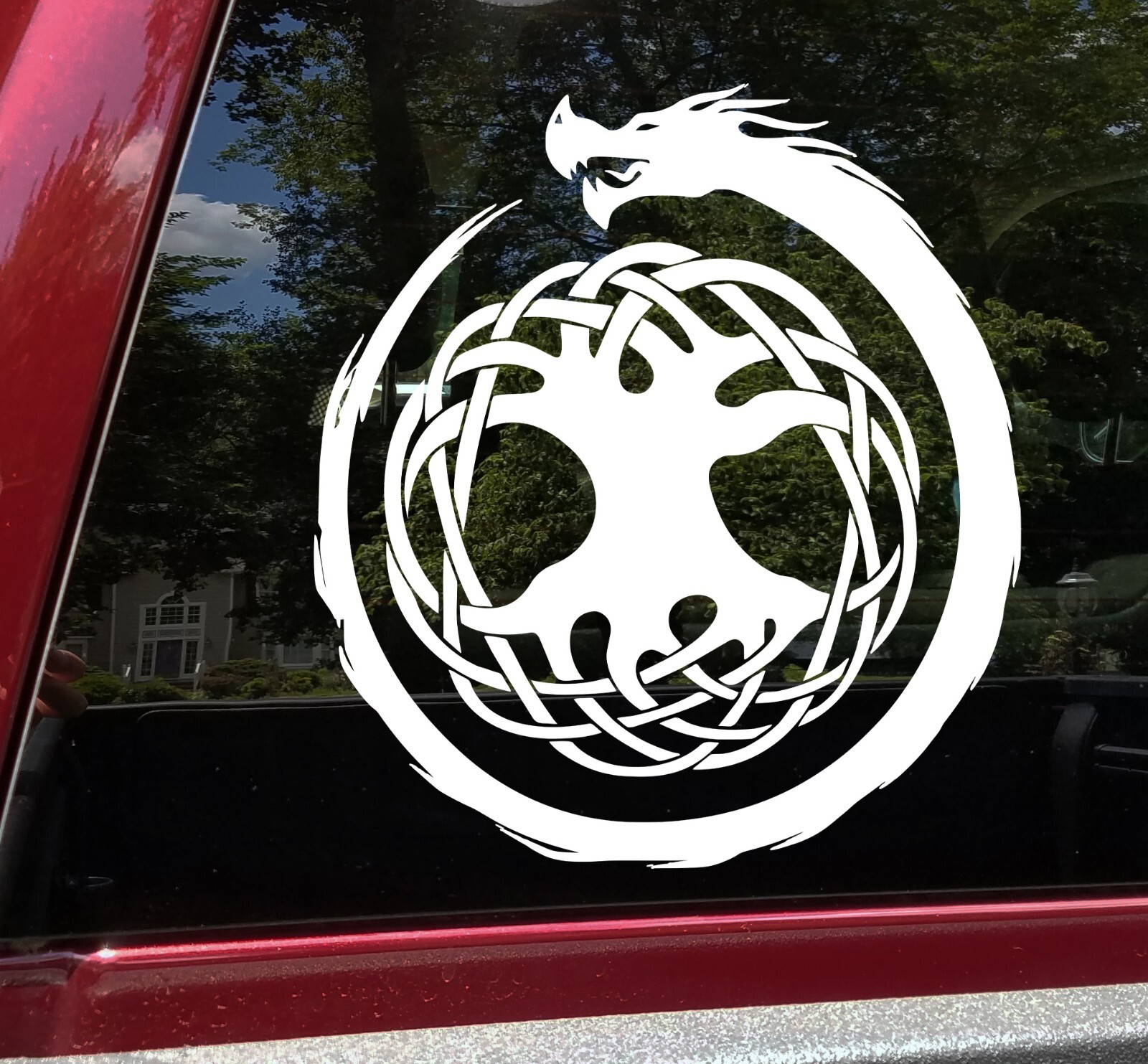 Jormungandr Tree of Life V1 Vinyl Decal Viking World Serpent Yggdrasil Norse