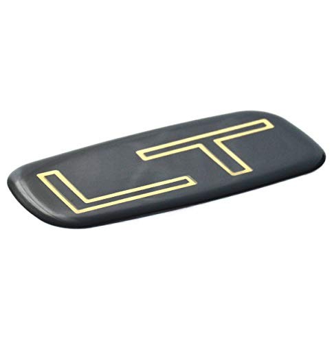 1pcs Lt Badge Emblem Sticker Replacement for Chevrolet Silverado Gold/Black
