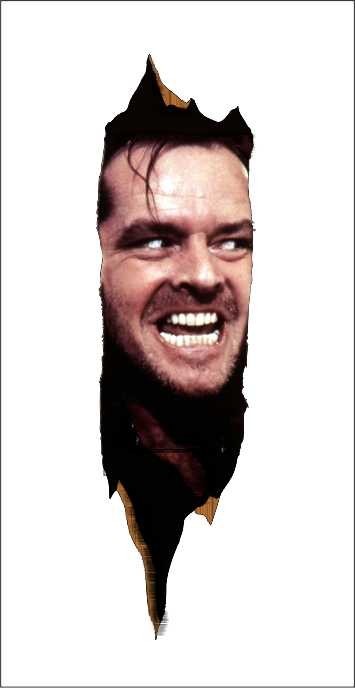 The Shining Here's Johnny Repositionable Graphic Decal Sticker-Great Gift!