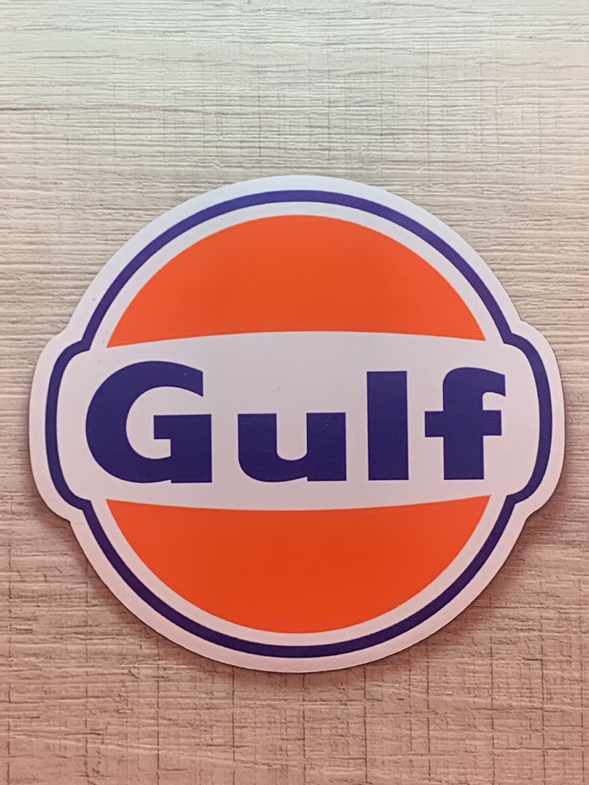 Gulf Vintage Style Vinyl MAGNET – Gasoline Petroleum Racing 3.5 inch premium
