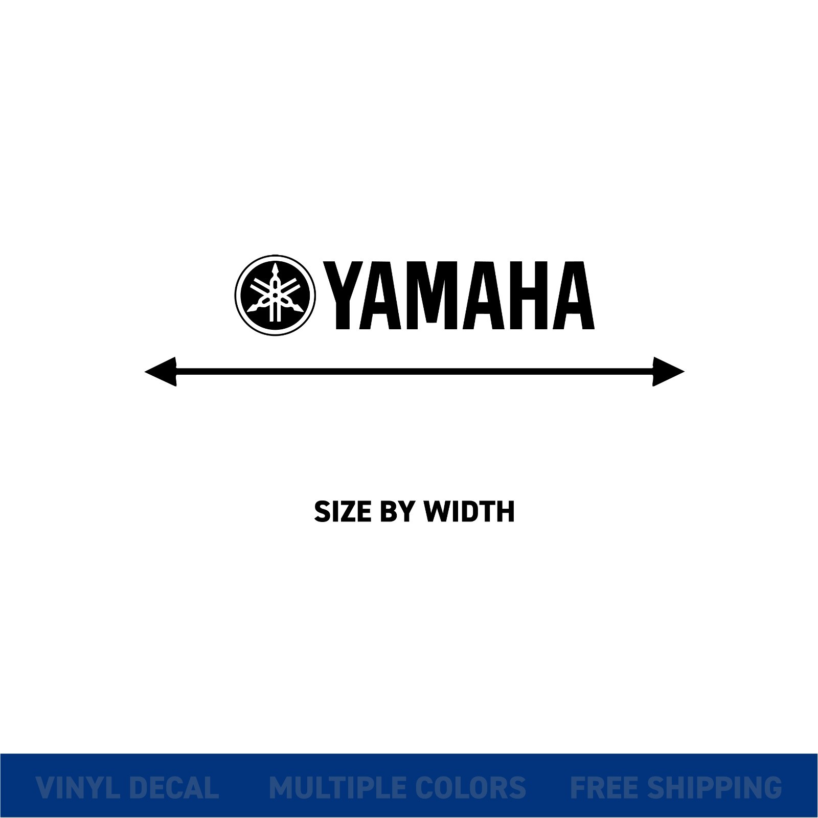 Yamaha Decal 2 Pack Vinyl Sticker Motorcycle Car Window Waterproof Die Cut