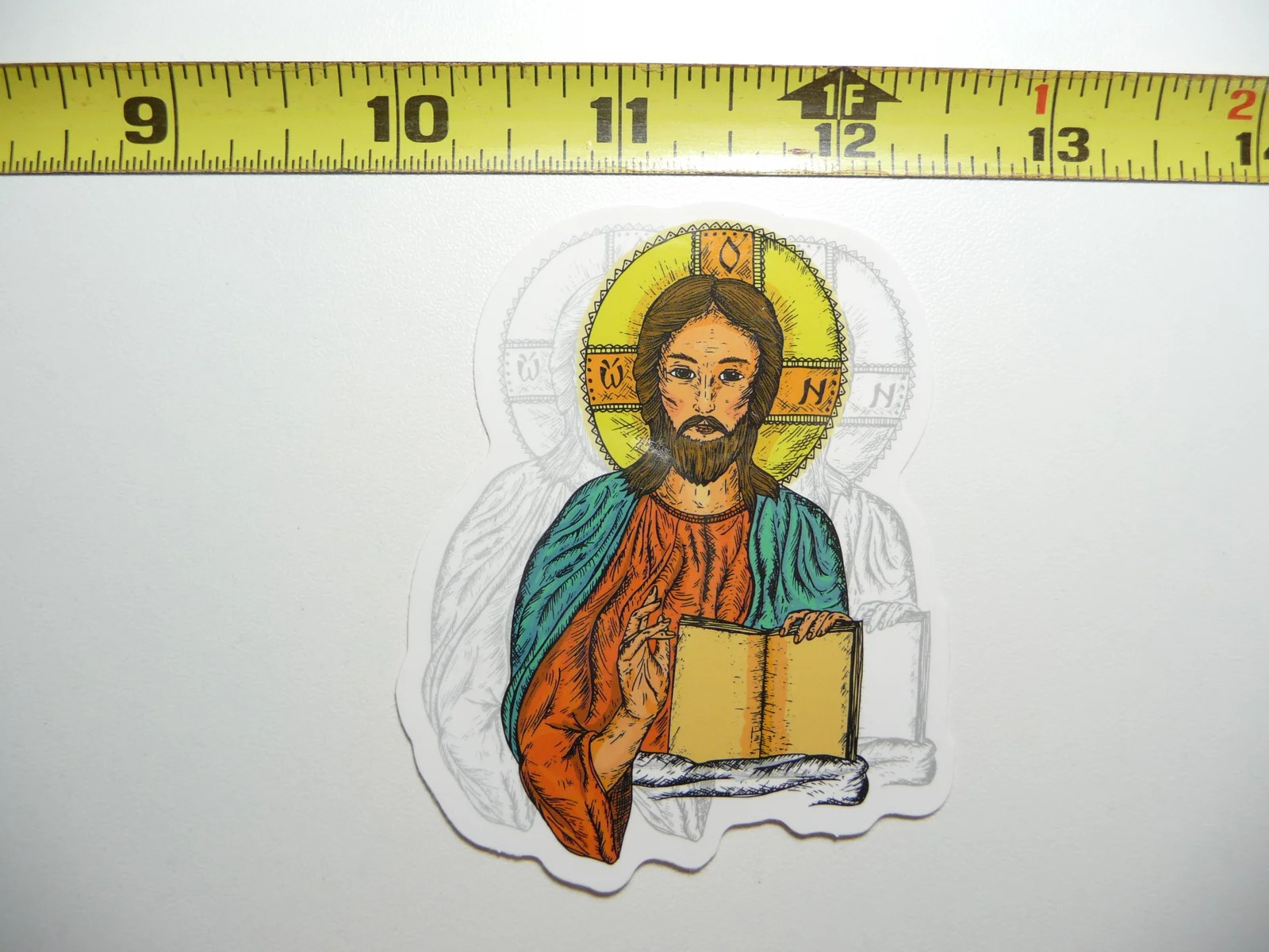 ORTHODOX JESUS BIBLE SMALL STICKER DECAL CHRISTIAN CHURCH FAITH RELIGION
