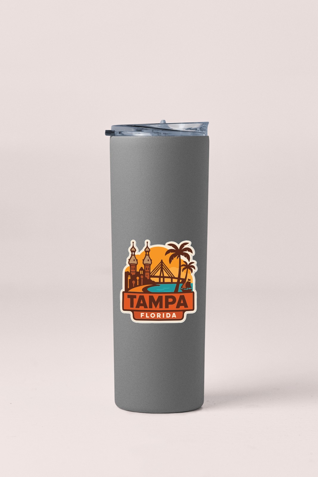 Tampa Florida Sticker Decal Vinyl Die-Cut City Skyline Landmark Design