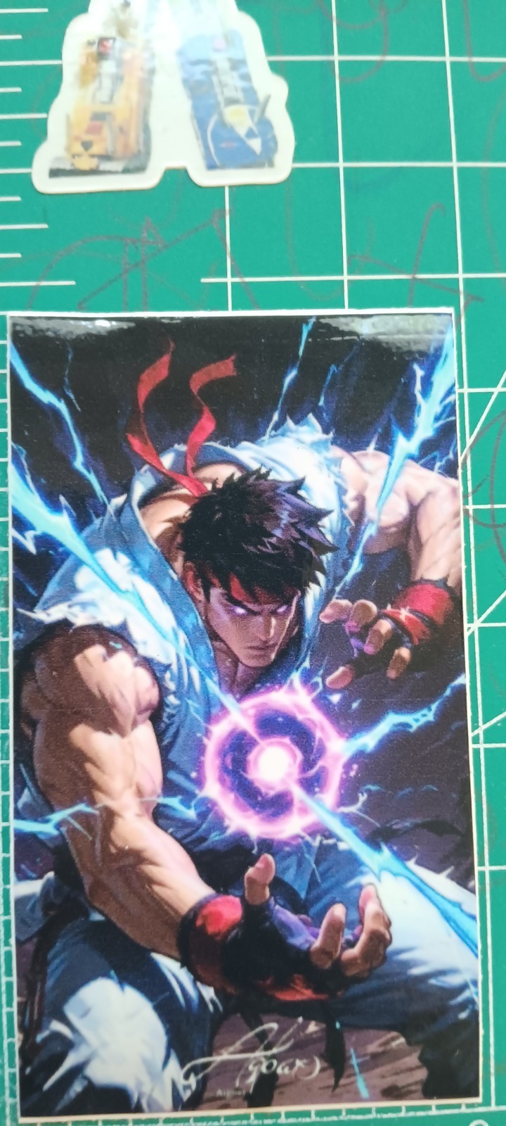 STREET FIGHTER X VYNIL HIGH-GLOSS STICKER X 3X2 X RYU EDITION NEW