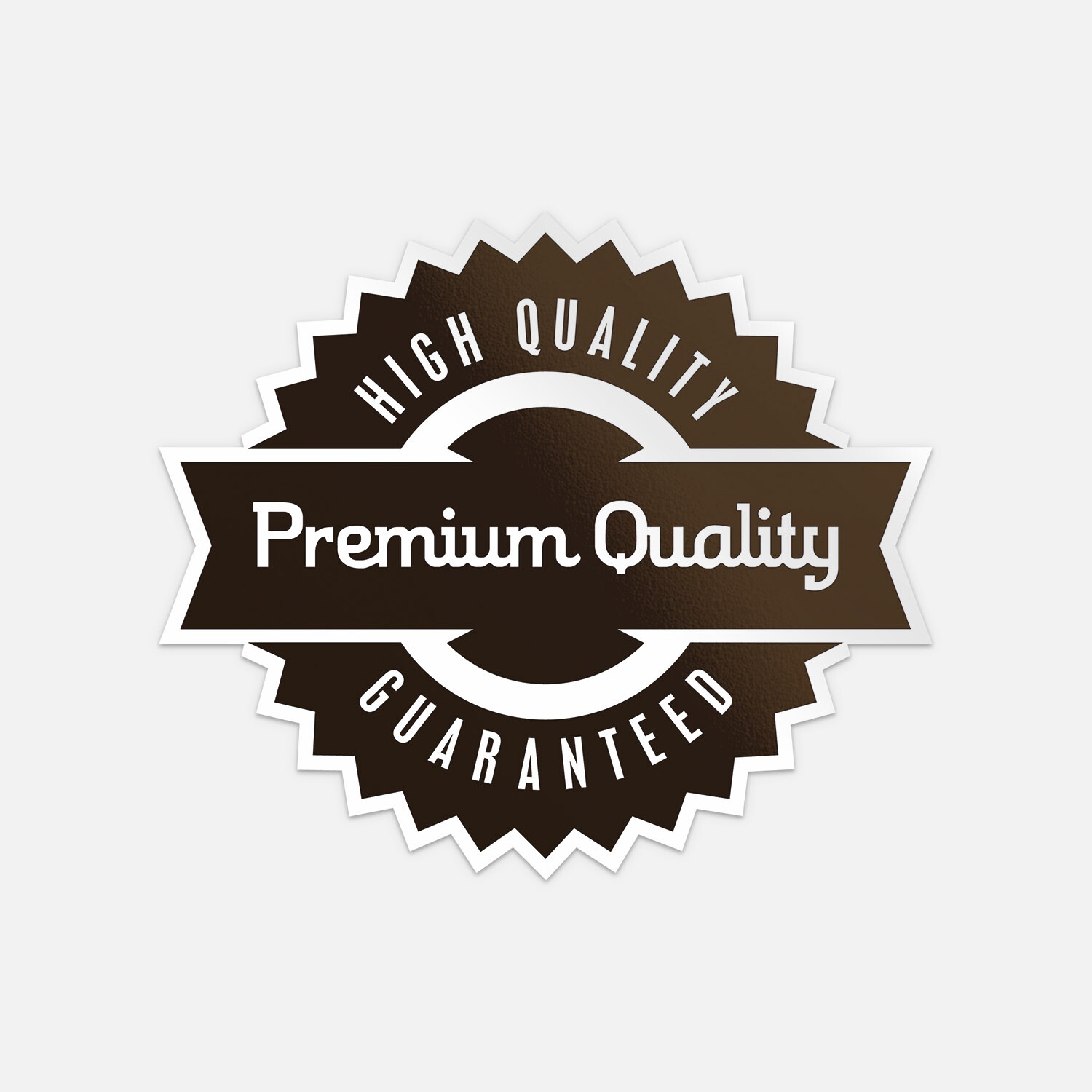 Premium Quality Guaranteed Black Stamp Vinyl Sticker Decal