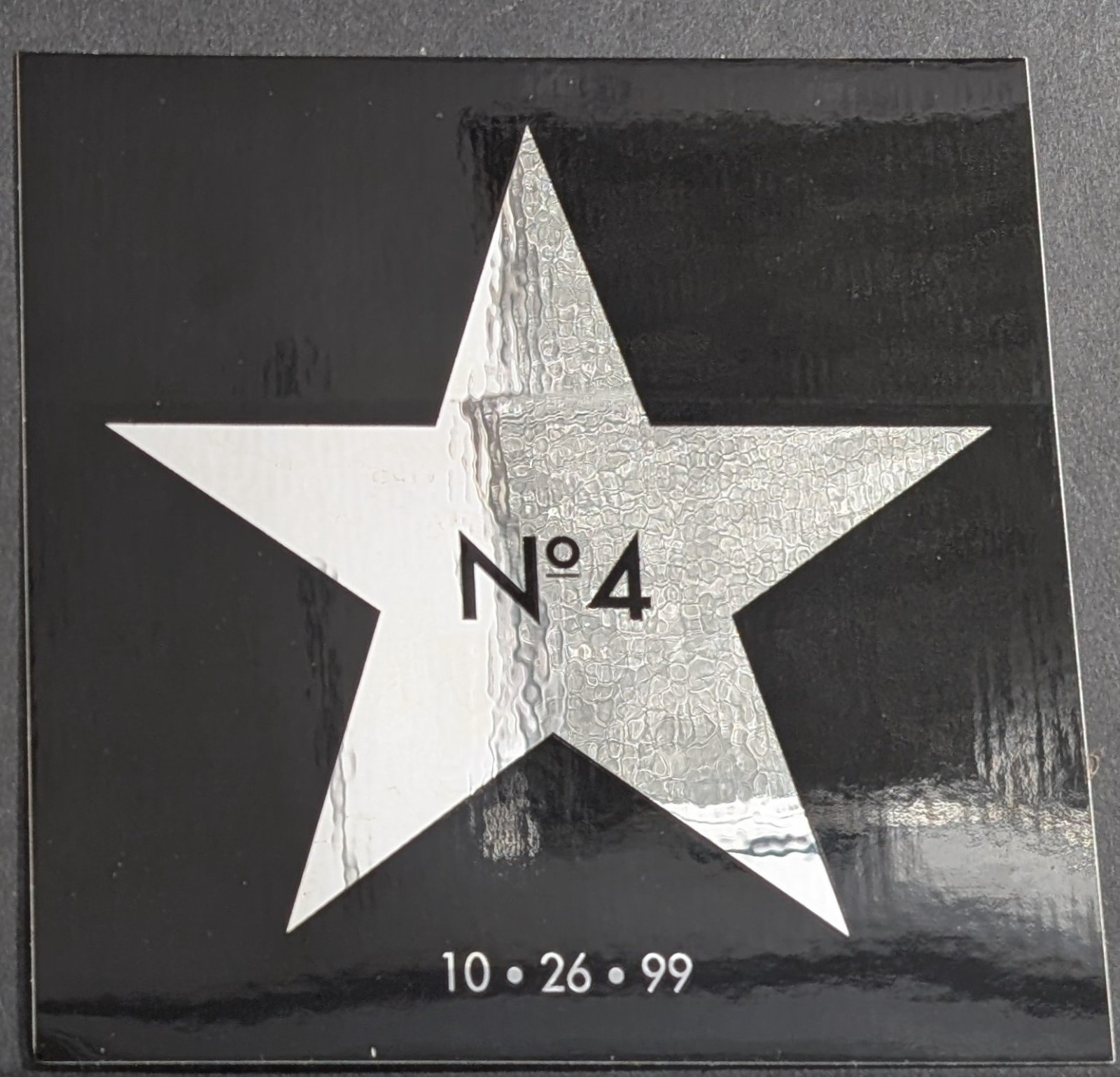 Stone Temple Pilots No 4 Sticker 1999 4"x4" Silver Star Logo 10-26-99 Vintage
