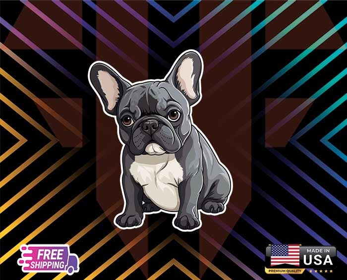 FRENCH BULLDOG FRENCHIE CAR DECAL STICKER DESIGN LAMINATED CUSTOM SIZE DM ME