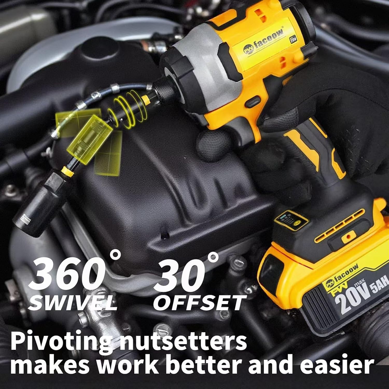 55PCS Impact Nut Driver Set, Magenetic Nut Driver Set for Impact Dr… Fast Ship