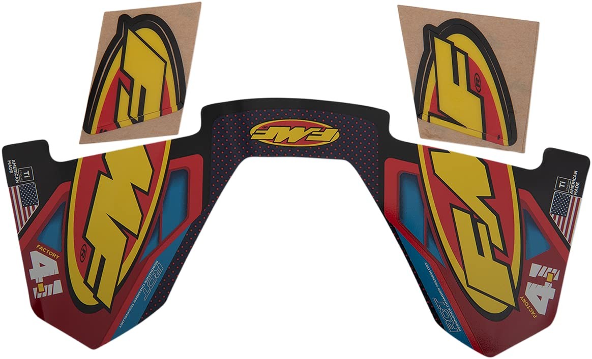 Factory 4.1 Exhaust Sticker Decals RCT Wrap | Blue/Red/Yellow (014841)