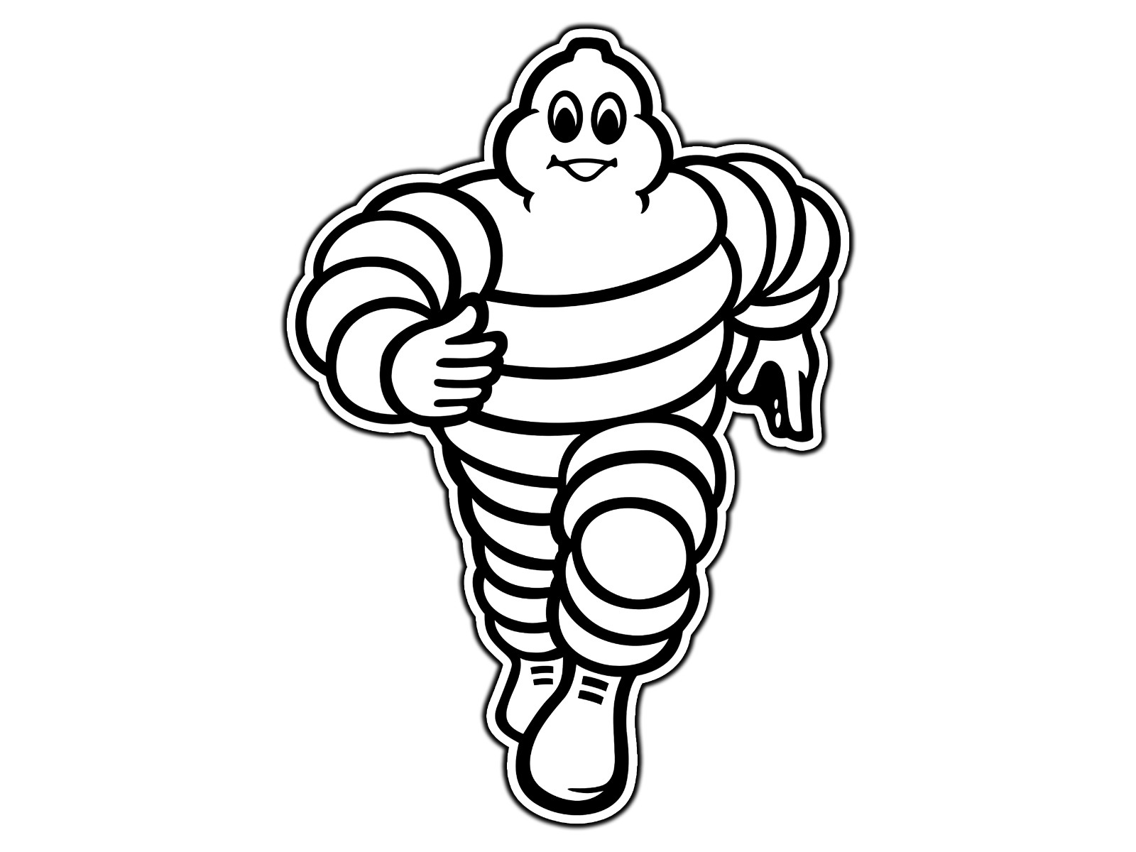 #0740 Michelin Man Logo #1 Waterproof Vinyl Sticker Decal Die-Cut