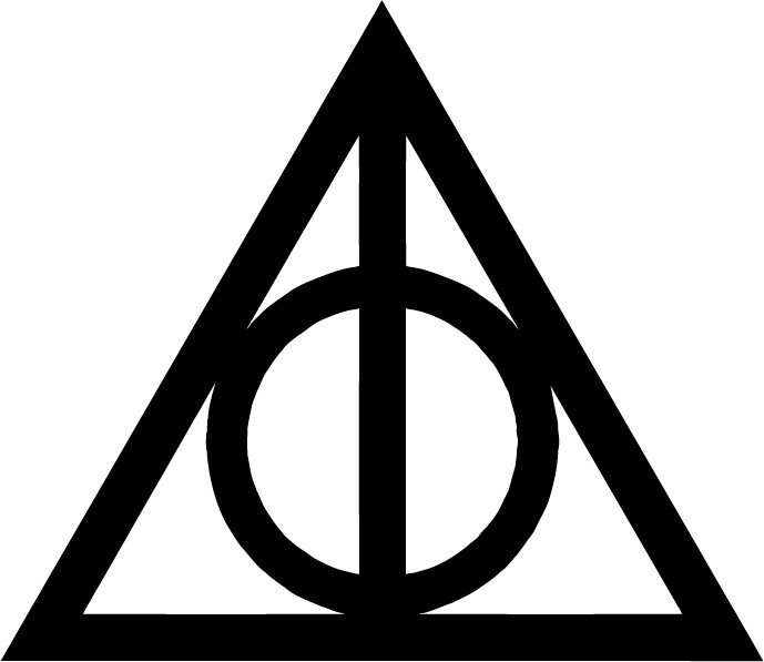 Harry Potter Deathly Hallows VINYL DECAL Sticker Die Cut Window Car Hogwarts