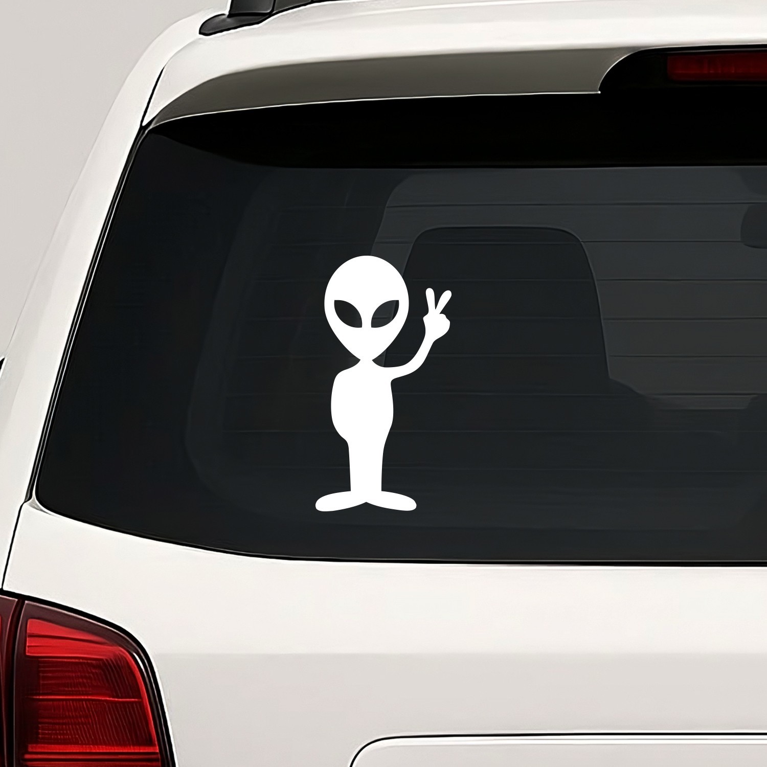 Alien Peace Vinyl Die Cut Decal Sticker – UFO ET Outer Space Extraterrestrial