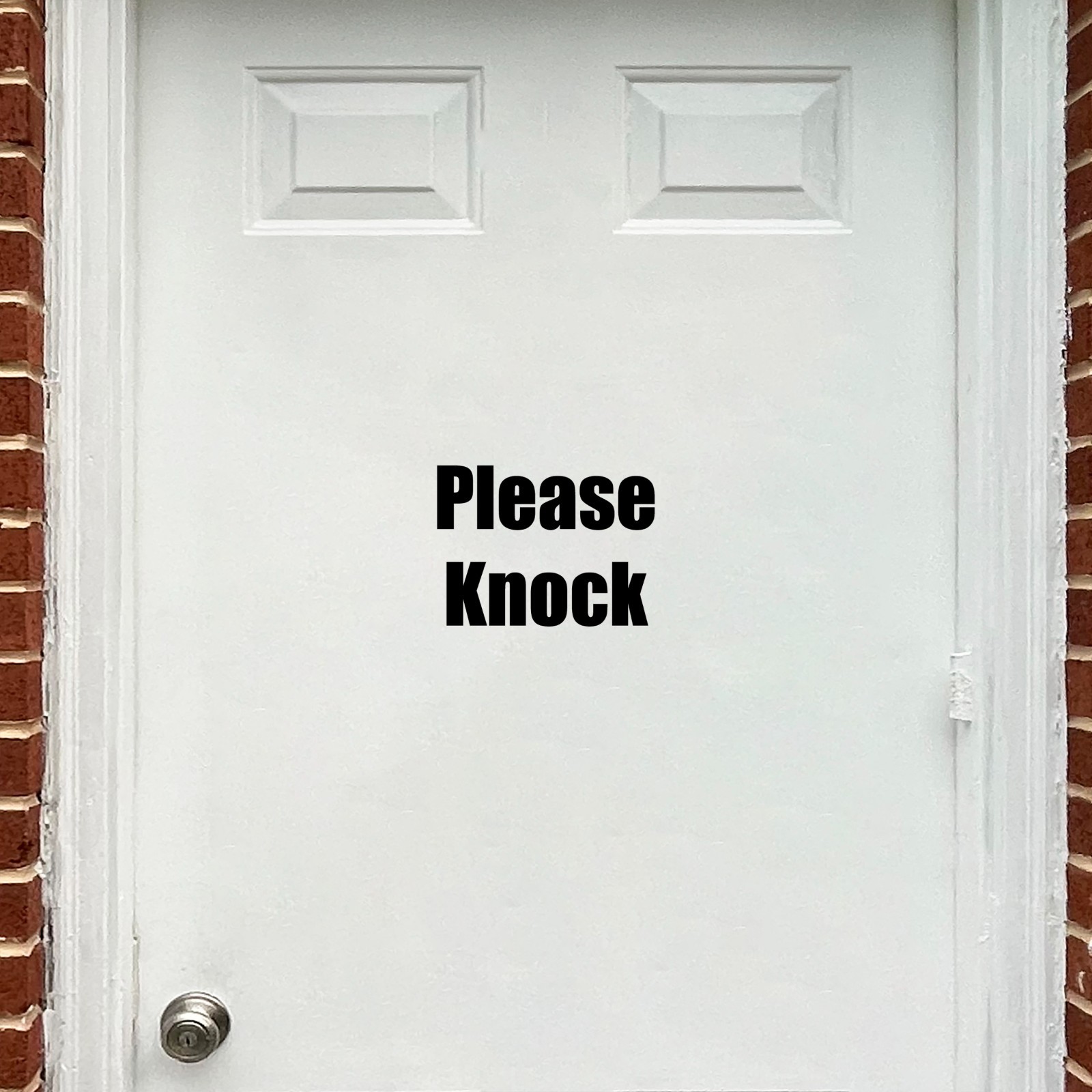 Please Knock Sticker Doorway Decals
