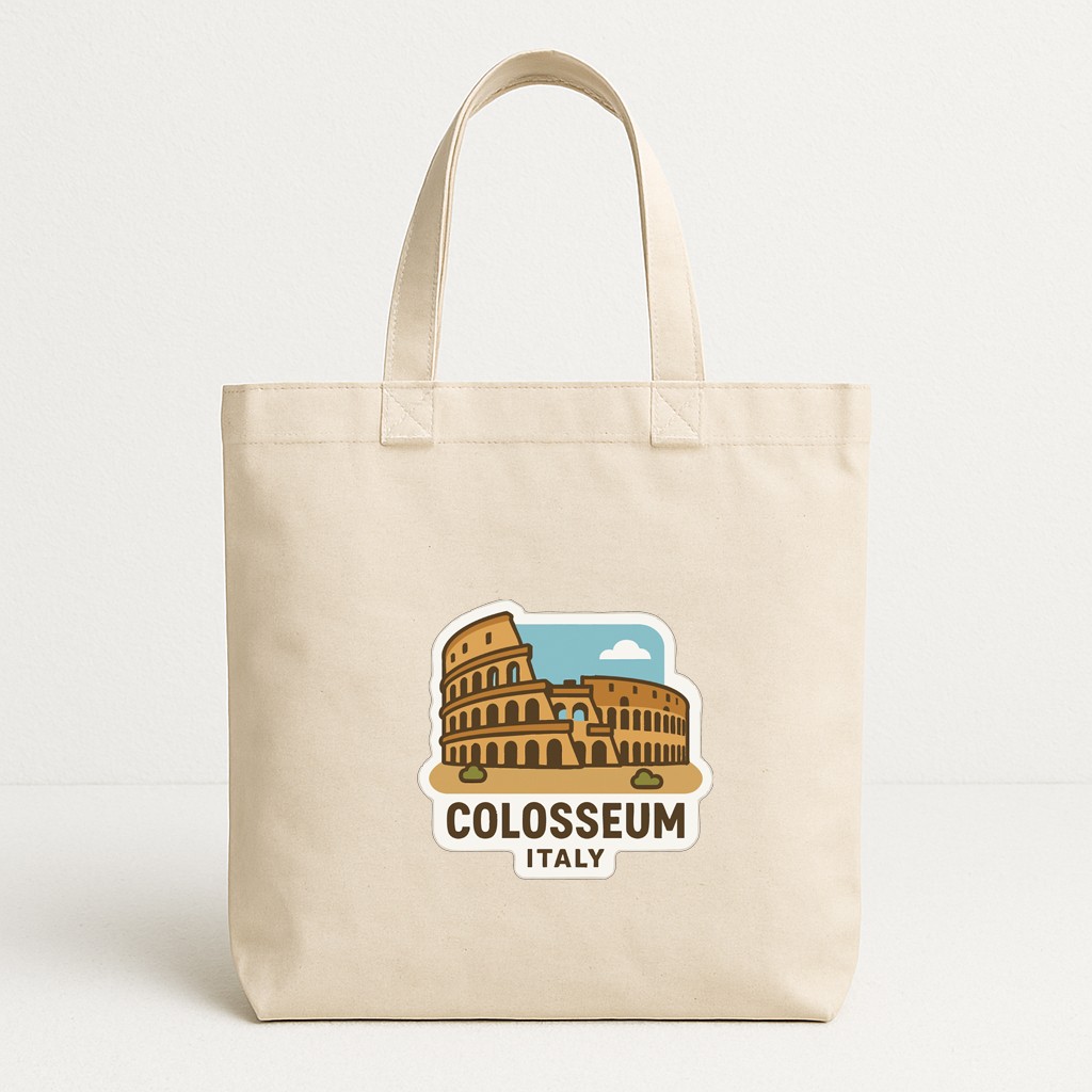 Colosseum Italy Iron On Heat Transfer Vinyl HTV Die-Cut Symbolic Landmark Design