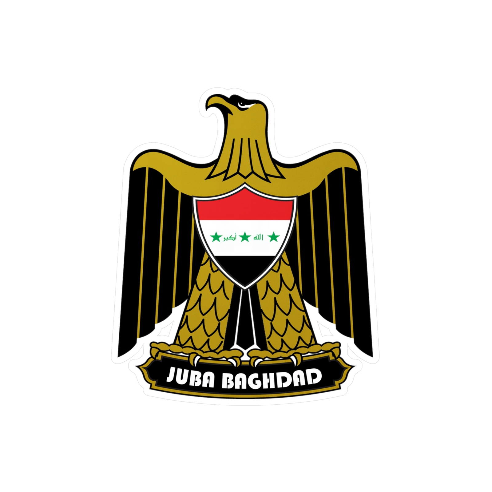 Federal government of Iraq Coat of arms Baghdad Rudaw Vinyl Decals Sticker
