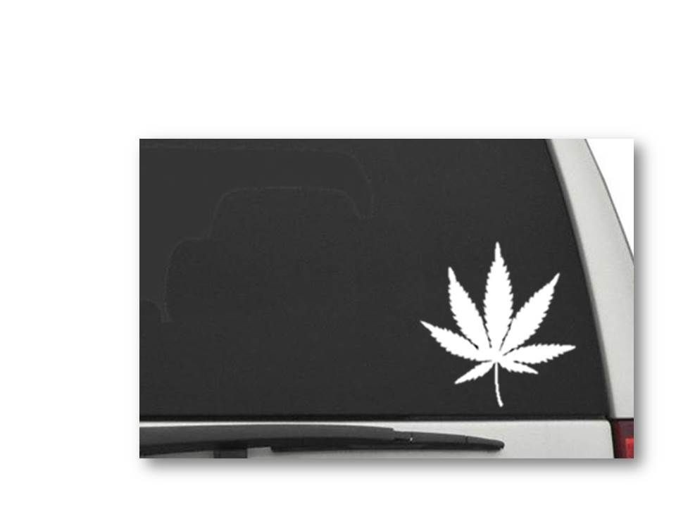 MARIJUANA LEAF 6" Cannabis Weed Pot Decal Sticker CW5144