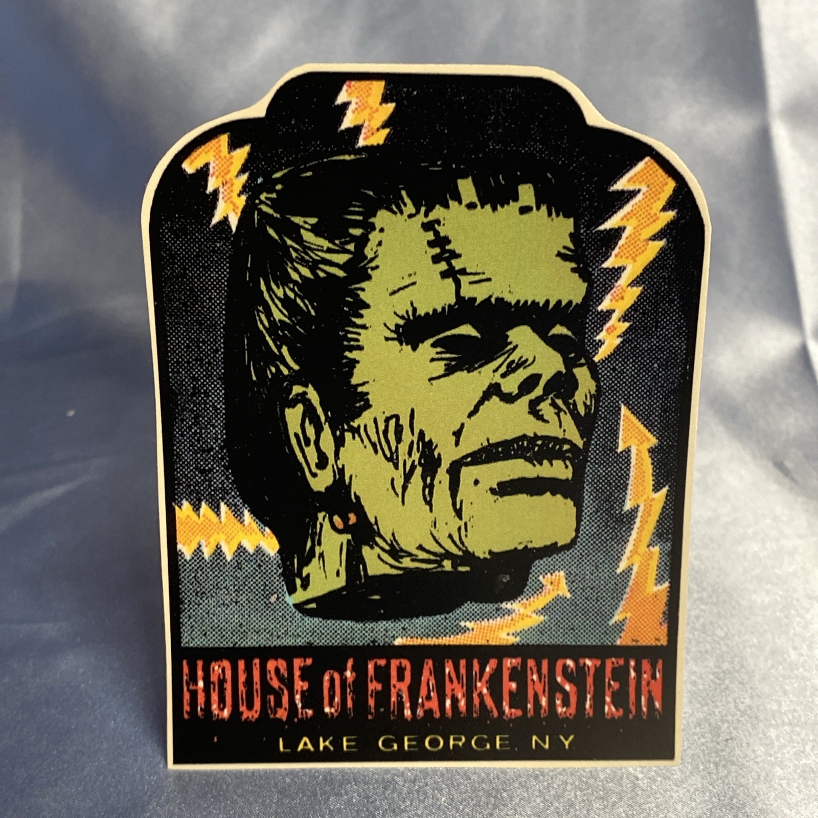 HOUSE OF FRANKENSTEIN WAX MUSEUM Gift Shop Souvenir Decal ARLON Lake George NY