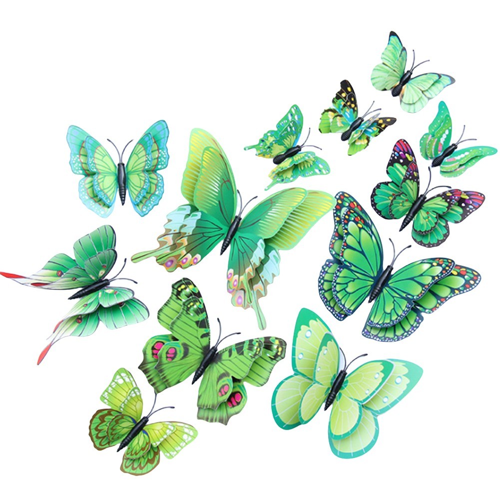 Indoor Decoration 3D Butterfly Wall Sticker Easy Application Intricate Details